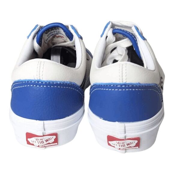 VANS Skate Old Skool 'Sport Leather True Blue/White' Sneakers Size 5.5 - Picture 5 of 9